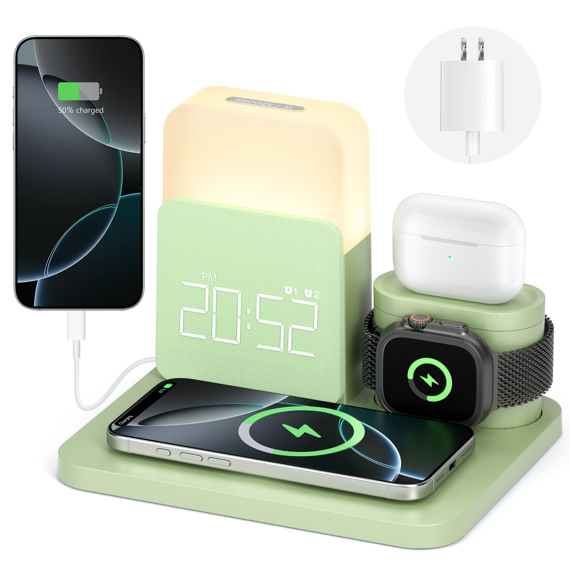 Amazon.com: 7 in 1 Charging Station for iPhone, Wireless Charging
